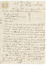Carta de un estudiante a su padre dando cuenta del enfrentamiento habido entre estudiantes realistas y nacionales en la Universidad de Santiago de Compostela 1823