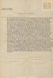 Escrito estudiantil antifranquista 1956