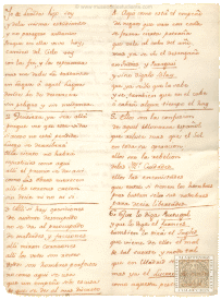 Literary manuscript written by a student of Lerida