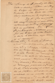 Manuscrito de aceptación de paternidad de un estudiante que dejó embarazada a la hija de su casero