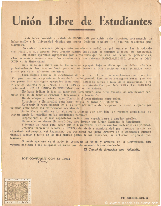 Unin Libre de Estudiantes