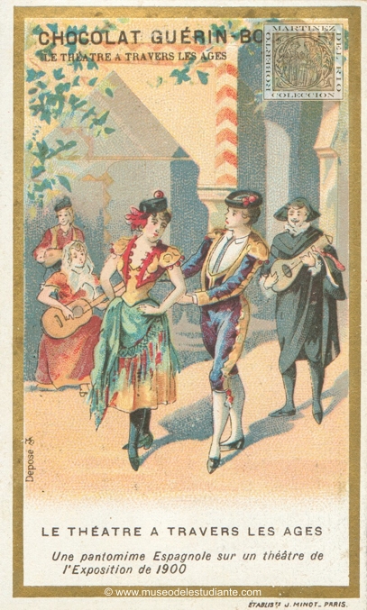 Una pantomima española en un teatro de la exposición de 1900