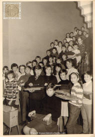 Un grupo de escolares alemanes