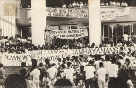 Manifestación de estudiantes en Filipinas