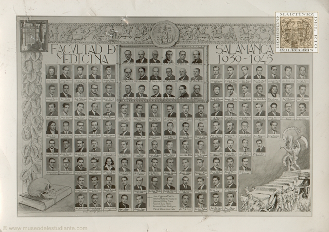 Orla de la Facultad de Medicina de la Universidad de Salamanca 1939/45