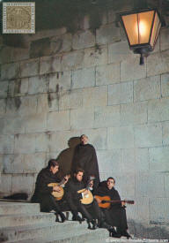Coimbra. Serenata dada por los estudiantes