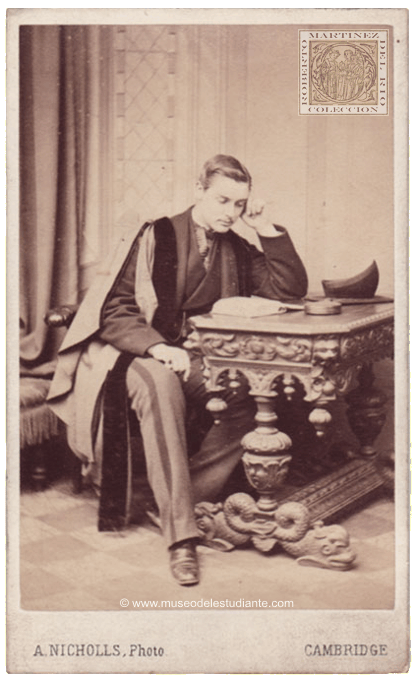 A student at the University of Cambridge studying the lesson