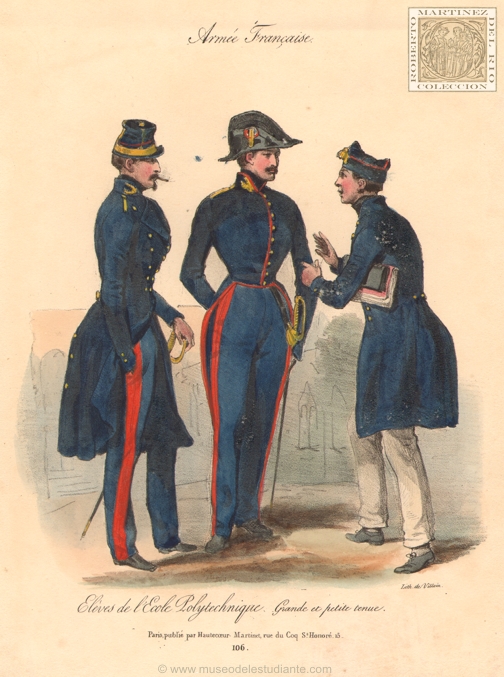 Students from the Polytechnic School. Large and small uniform