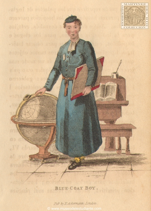 Blue-coat boy