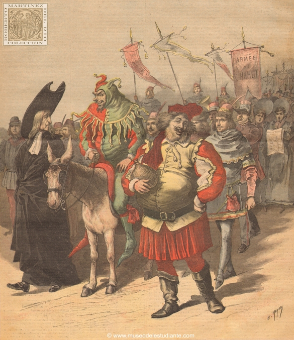 La Mi-Careme. Procession of the students