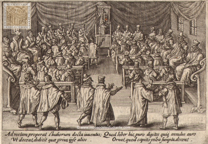 Ceremonia para la obtencin del Grado de Doctor (Academia sive Speculum Vitae Scolasticae)