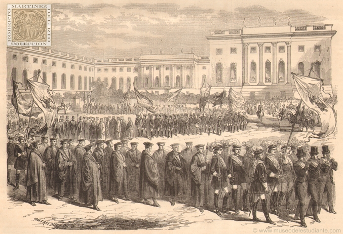 The university procession returning to St. Nicholas Church
