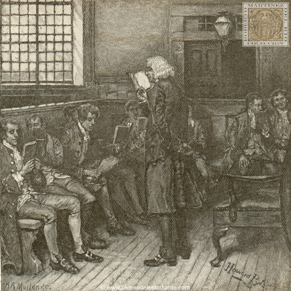 President Johnson teaching his first class