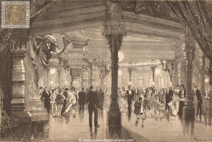 The Bellecour Theatre. The Indian hall during the students' ball
