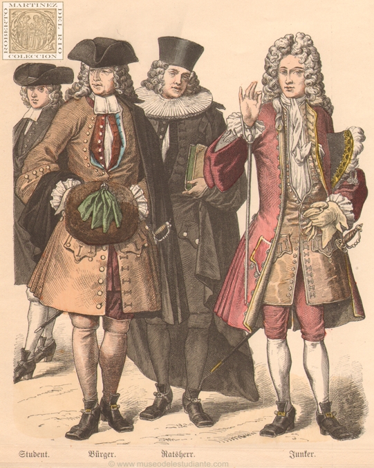 Swiss student in the eighteenth century
