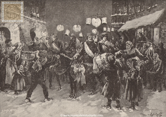Christmas Festival in Switzerland. The students of Bern