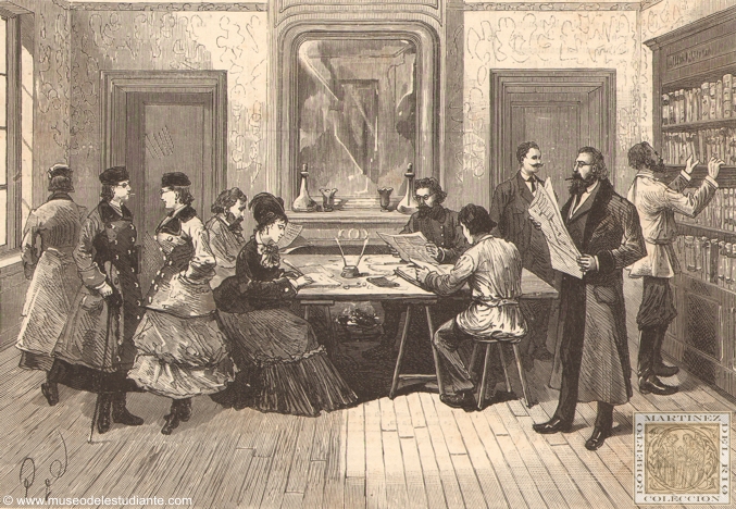 Pars. Gabinete de lectura de los estudiantes y de las estudiantes rusos, calle Berthollet