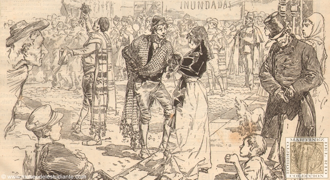 La estudiantina murciana en las calles de Madrid