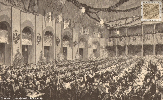Estrasburgo. Inauguracin de la Universidad. El commers o reunin de los profesores y estudiantes el 27 de octubre ltimo