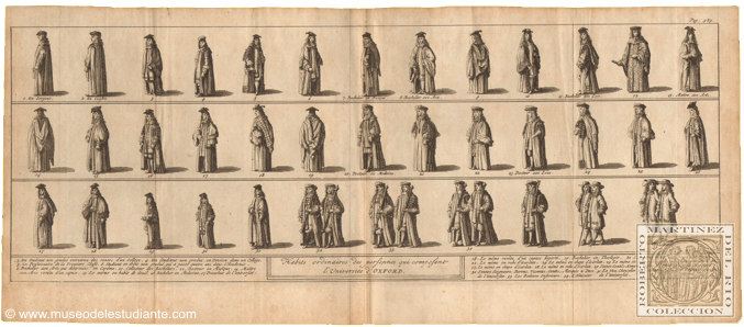 Ordinary costumes of the people who compose the University of Oxford