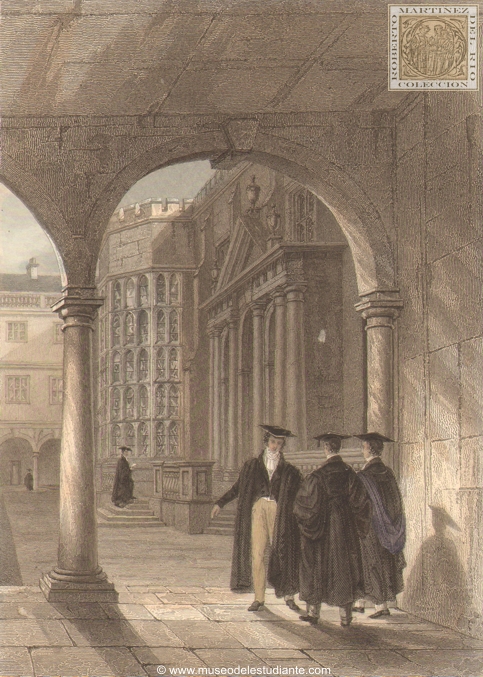 Trinity College. Vista desde el ngulo sudeste del claustro