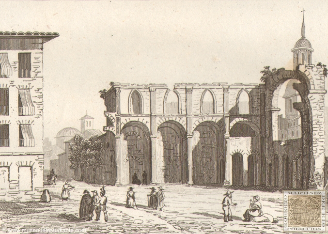 Zaragoza. Plaza del Cosso after the siege