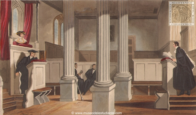 Acto para el grado de Bachiller en Derecho Civil, Cambridge, 1842
