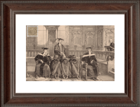 El Vicerrector confiriendo el grado de Maestro de Artes, en Oxford, Abril, 1842