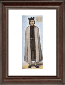 Traje universitario segn la reforma del Obispo Antonio Agustn en 1575. Con manteo