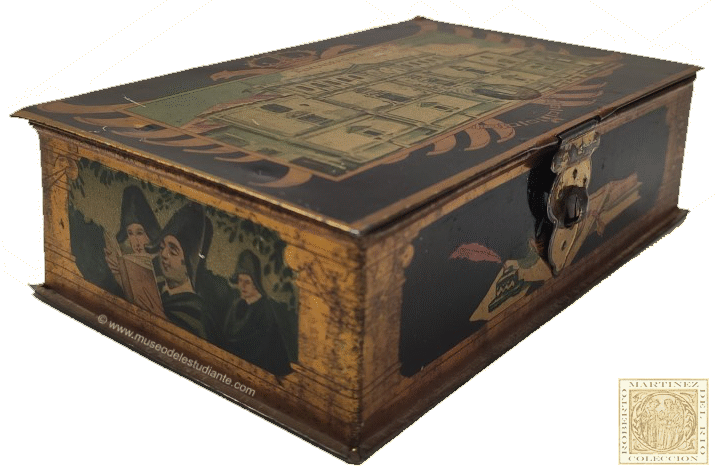 Caja de hojalata litografiada