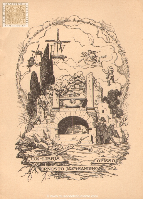 Ex-libris de Ernesto Jaumeandreu Opisso