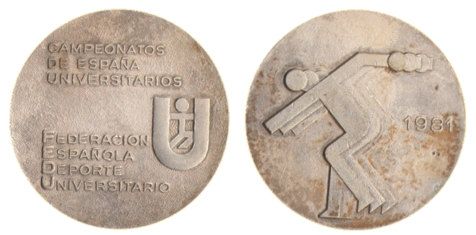 Spanish Universitary Sports Championship medal
