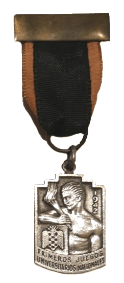 Medalla de los primeros Juegos Universitarios Nacionales