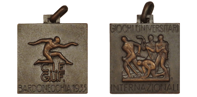 Medal of the International University Games celebrated in Turin (Giochi Universitari Internazionali)