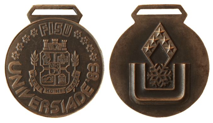 Medal of the XI Winter Universiade held in Sofia (Bulgaria)