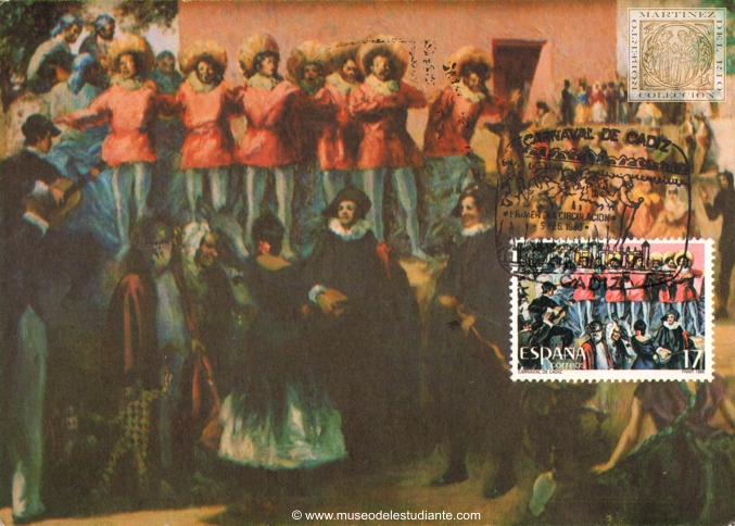 First day of circulation: Cadiz Carnival Scene