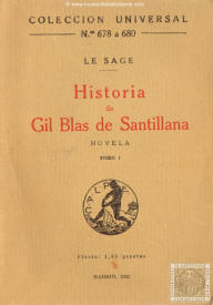 Historia de Gil Blas de Santillana