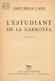 L'estudiant de la garrotxa