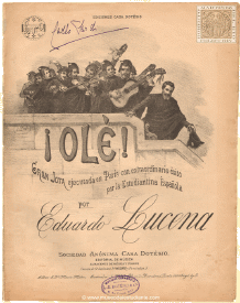 Ol! Gran jota ejecutada en Pars con extraordinario xito por la Estudiantina Espaola