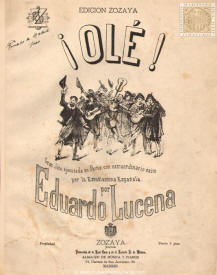 Ol! Gran jota ejecutada en Pars con extraordinario xito por la Estudiantina Espaola