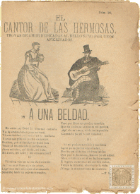 El cantor de las hermosas. Trovas de amor dedicadas al bello sexo por unos aficionados. A Una Beldad. Agua Va. Estudiantina. El Torero Andaluz