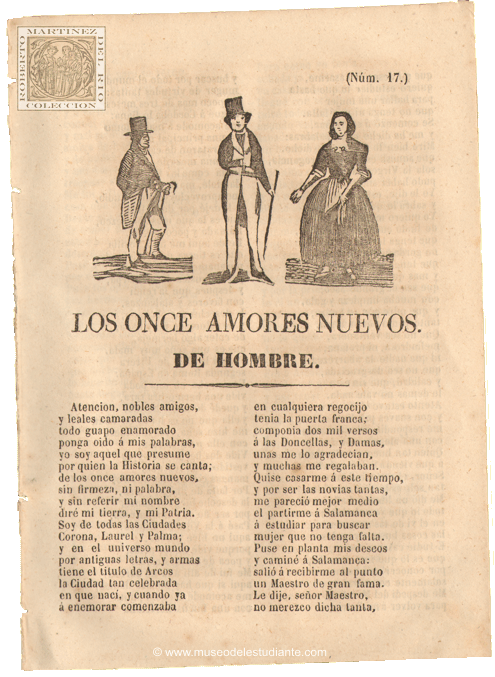 Los once amores nuevos. De hombre