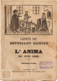 Sainete del estudiant magich  l'anima del seny Libori