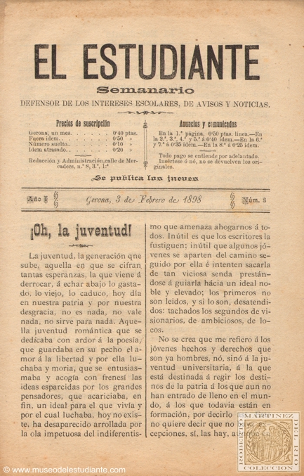El Estudiante - 3 de febrero de 1898