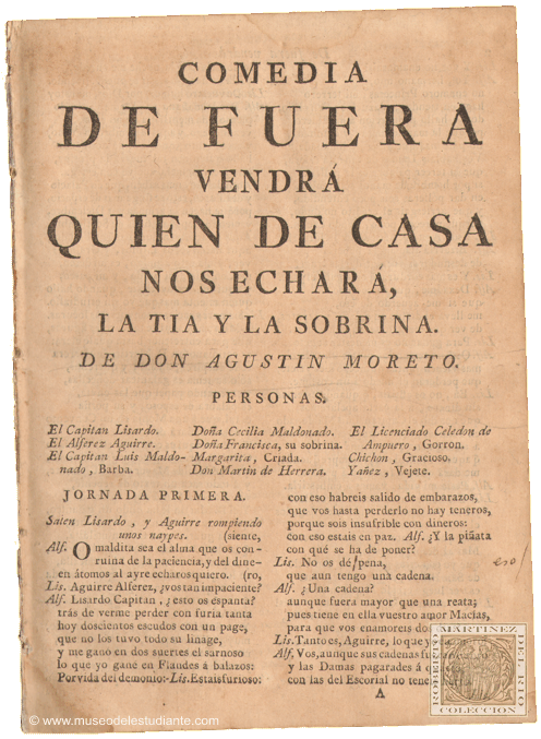 Comedia De fuera vendr quin de casa nos echar, la ta y la sobrina
