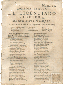 Comedia famosa. El licenciado Vidriera