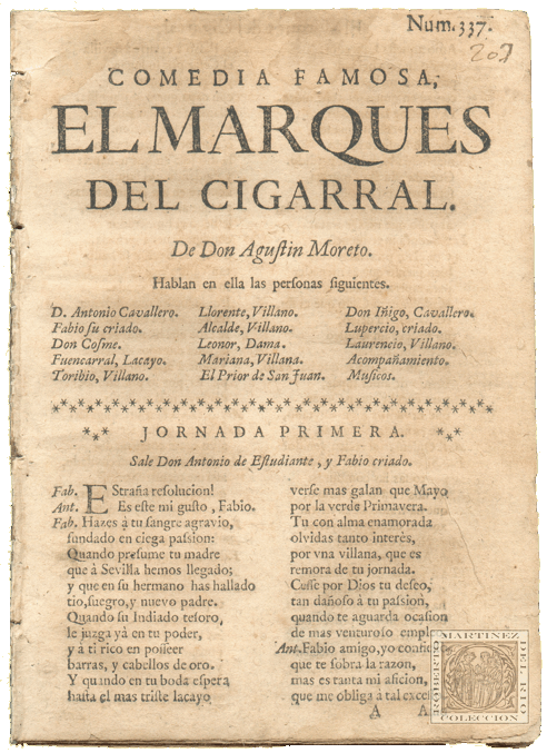 Comedia famosa. El marqus del Cigarral