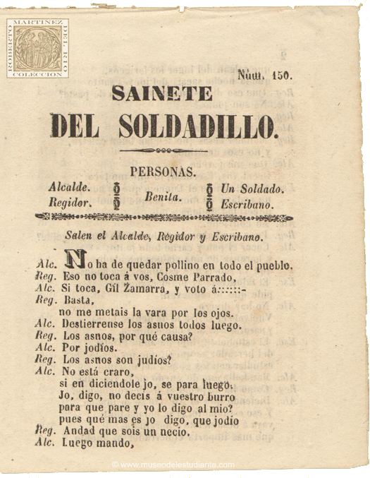 Sainete del soldadillo