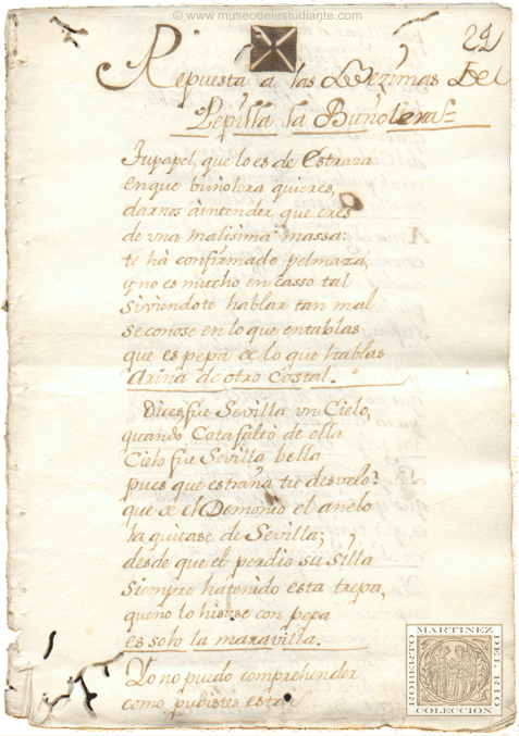 Respuesta a las Dzimas de Pepilla la Buolera
