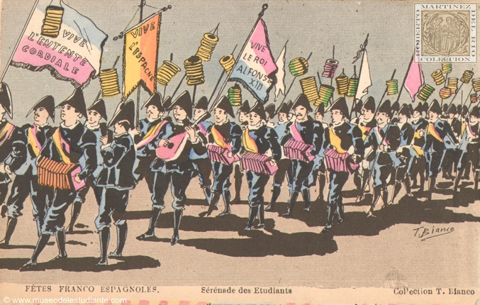 Fiestas franco espaolas. Serenata de los estudiantes